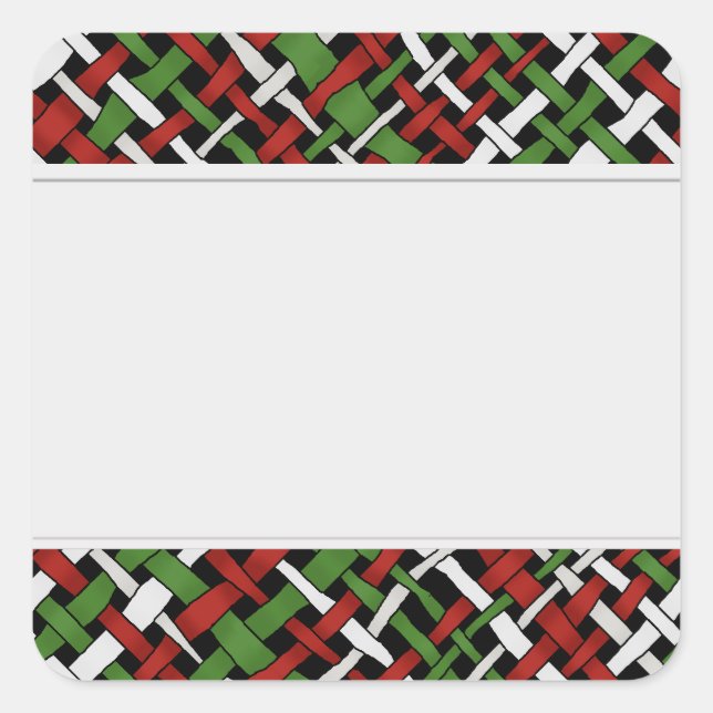 Adesivo Quadrado Rótulos Gráficos De Colhida Limpa (Frente)