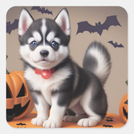 Adesivo Quadrado Rouco de Halloween