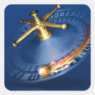 Adesivo Quadrado Roulette Wheel