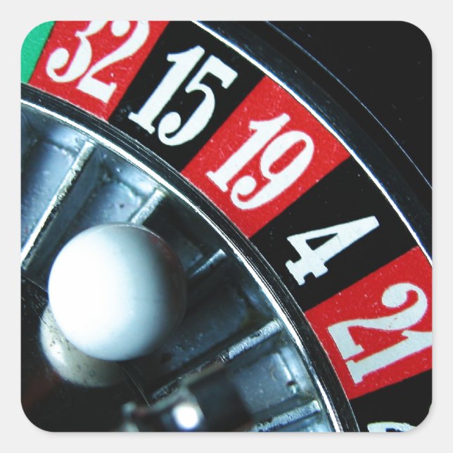 Adesivo Quadrado Roulette Wheel (Frente)