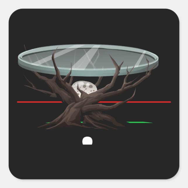 Adesivo Quadrado Roupa lateral para móveis brilhantes (Frente)