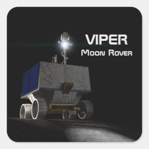 Adesivo Quadrado Rover de lua VIPER