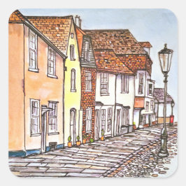 Adesivo Quadrado Row Of Houses