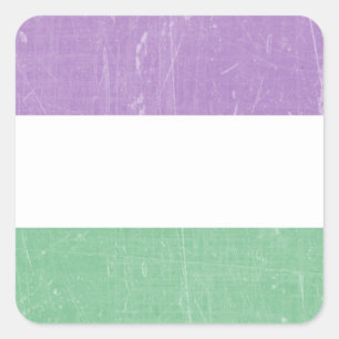 Adesivo Quadrado Roxo de gênero Roxo, Verde e Branco