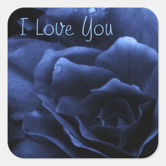 Adesivo Quadrado Royal Blue Close Up of a Double Begonia