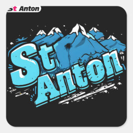 Adesivo Quadrado Rua Anton Ski Stickers (Conjunto de 20)