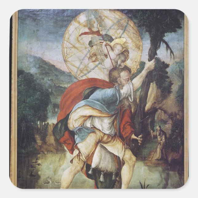 Adesivo Quadrado Rua, Christopher. (Frente)