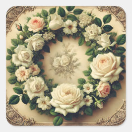 Adesivo Quadrado Rua dos Rosas