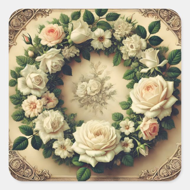 Adesivo Quadrado Rua dos Rosas (Frente)