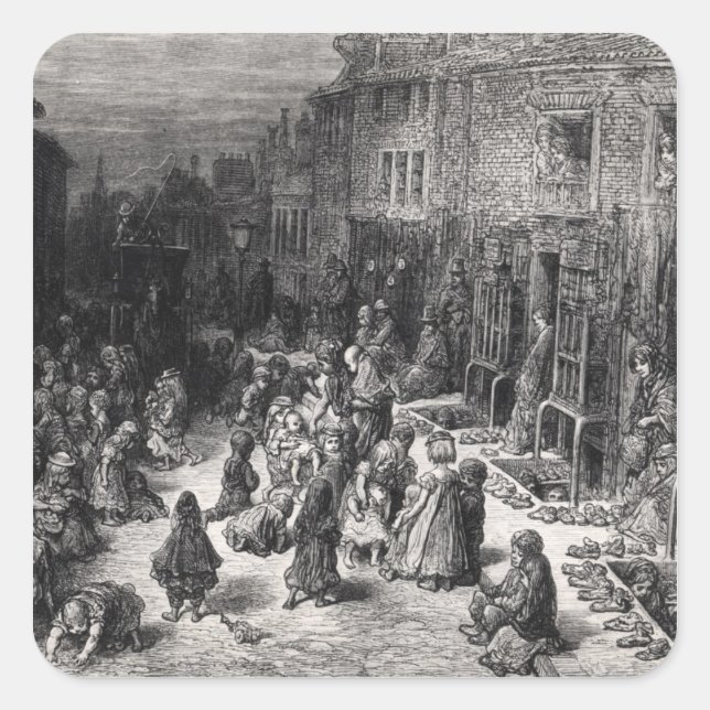 Adesivo Quadrado Rua Dudley, Sete Discagens (Frente)