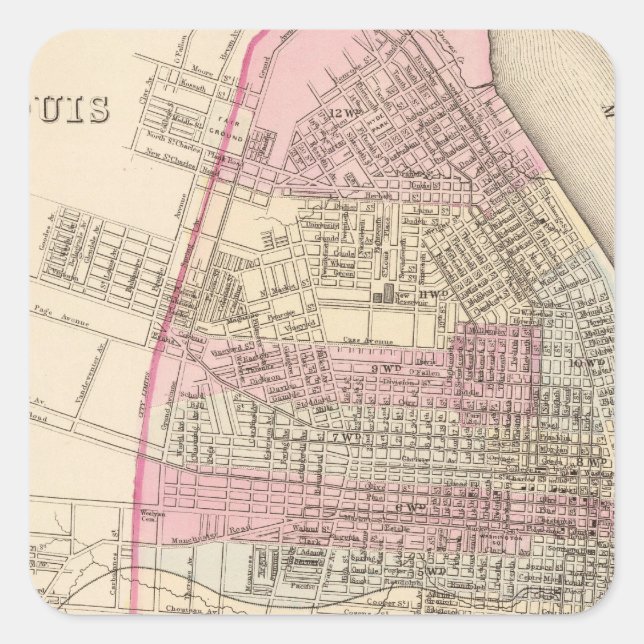 Adesivo Quadrado Rua Louis (Frente)