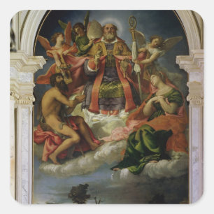 Adesivo Quadrado Rua. Nicholas em Glória com Santos