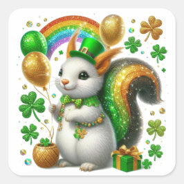 Adesivo Quadrado Rua, Patricks Day Bunny