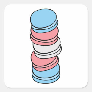 Adesivo Quadrado Rua Praça Macaron Orgulho gay Lgbtq