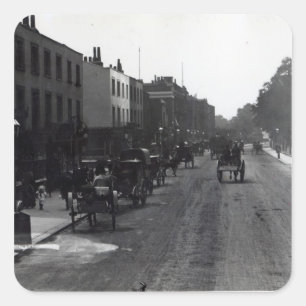 Adesivo Quadrado Rua principal de Kensington, Londres