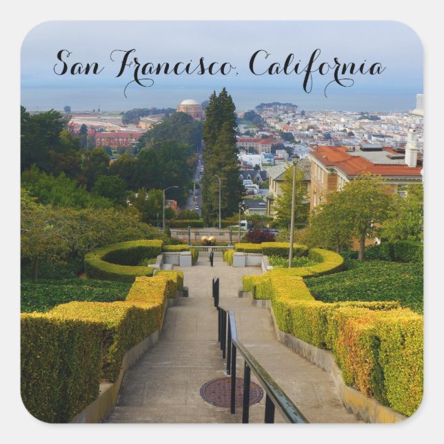 Adesivo Quadrado Rua San Francisco Lyon Steps #2 Stickers (Frente)