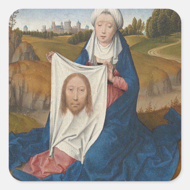Adesivo Quadrado Rua. Veronica, c.1470-1475 (óleo no painel) (Frente)