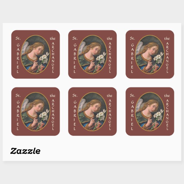 Adesivo Quadrado Ruas: Gabriel, Arcanjo (M 035) (Folha)