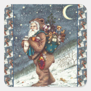 ADESIVO QUADRADO RUAS. NICK NO FURACO DE URSO, URSINHOS DE NATAL