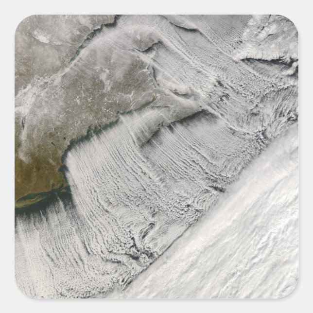 Adesivo Quadrado Ruas nuvens da Nova Inglaterra e das Maritimes (Frente)