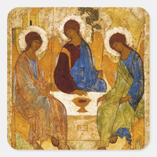 Adesivo Quadrado Rublev Trinity na Mesa