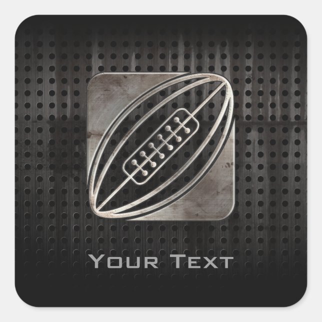 Adesivo Quadrado Rugby; Legal Negro (Frente)