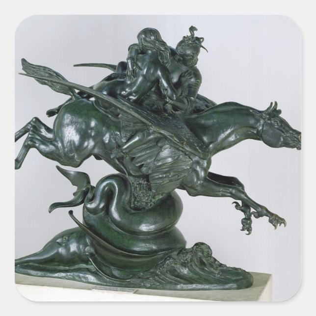 Adesivo Quadrado Ruggiero e Angelica (Frente)