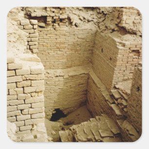Adesivo Quadrado Ruína do palácio