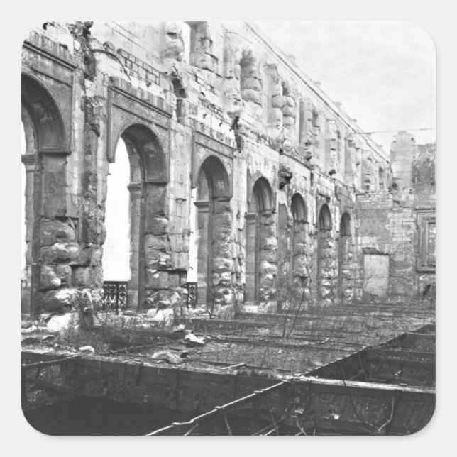 Adesivo Quadrado Ruínas da Cour des Comptes (Frente)