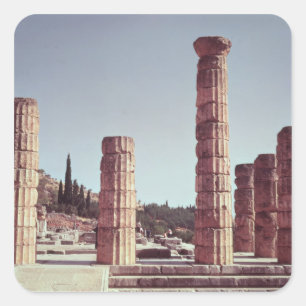 Adesivo Quadrado Ruínas do templo de Apollo