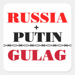 Adesivo Quadrado Rússia e Putin