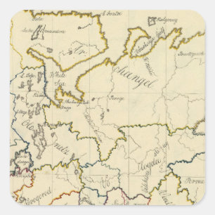 Adesivo Quadrado Rússia em Europa 3