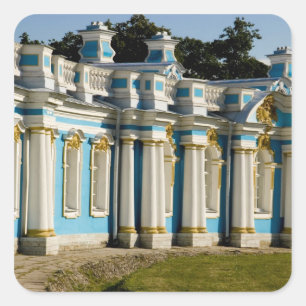 Adesivo Quadrado Rússia, Pushkin. Porção do Palácio de Catarina.