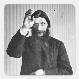 Adesivo Quadrado Russo Grigori místico Yefimovich Rasputin