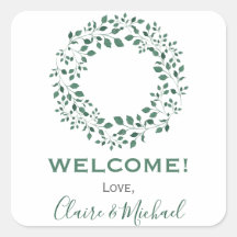 Rustic Greenery Wreath | Boas-vindas