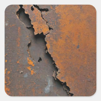 Adesivo Quadrado Rustic 'Worn' Metal Golf Ball Sticker