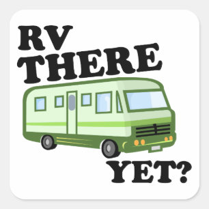Adesivo Quadrado RV LÁ AINDA? (verde)