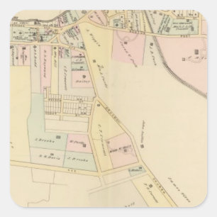 Adesivo Quadrado Rye, parque da casa de campo, New York