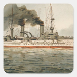 Adesivo Quadrado S.M. Kreuzer "Furst Bismarck" de Grosse (H.M.