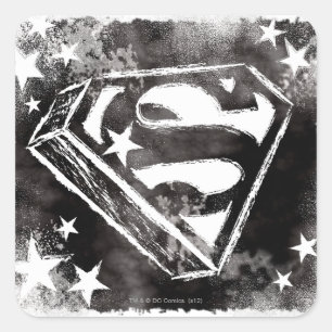 Adesivo Quadrado S-Shield com estrelas