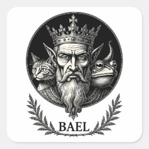 Adesivo Quadrado Sabedoria do Triplo Olhar de Bael
