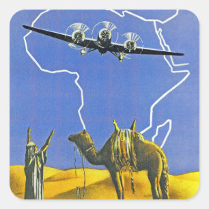 Adesivo Quadrado Sabena ~ Belgique Congo