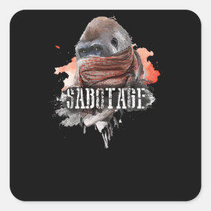 Adesivo Quadrado Sabotagem