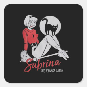 Adesivo Quadrado Sabrina, a camiseta da bruxa adolescente