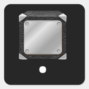 Adesivo Quadrado Saco de relva de móveis de platina