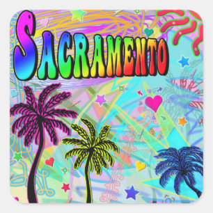 Adesivo Quadrado Sacramento Vivid Romance Sticker