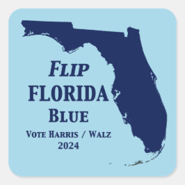 Adesivo Quadrado Sacudir Florida Blue em 2024