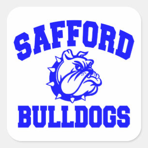 Adesivo Quadrado Safford Bulldog