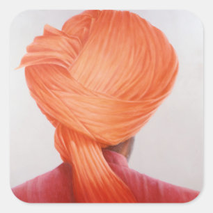 Adesivo Quadrado Saffron Turban