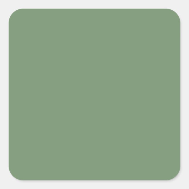 Adesivo Quadrado Sage Green Square Sticker (Frente)